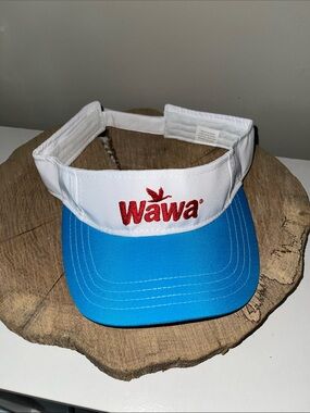 Wawa Women's White & Blue Branded Visor